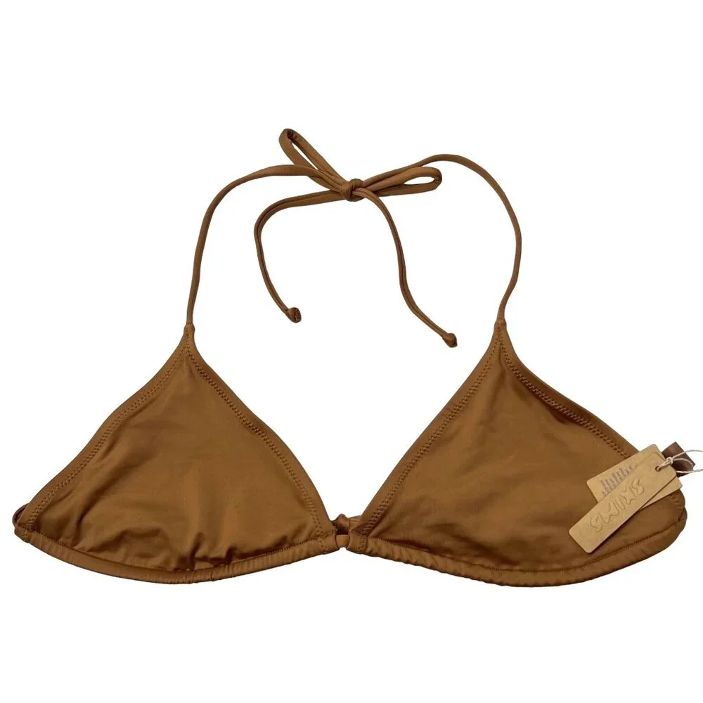 SKIMS Swim‎ Micro Triangle Top Almond Womens 4X
